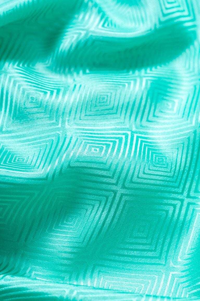 Sea Green Mashru Satin Handwoven Banarasee Saree