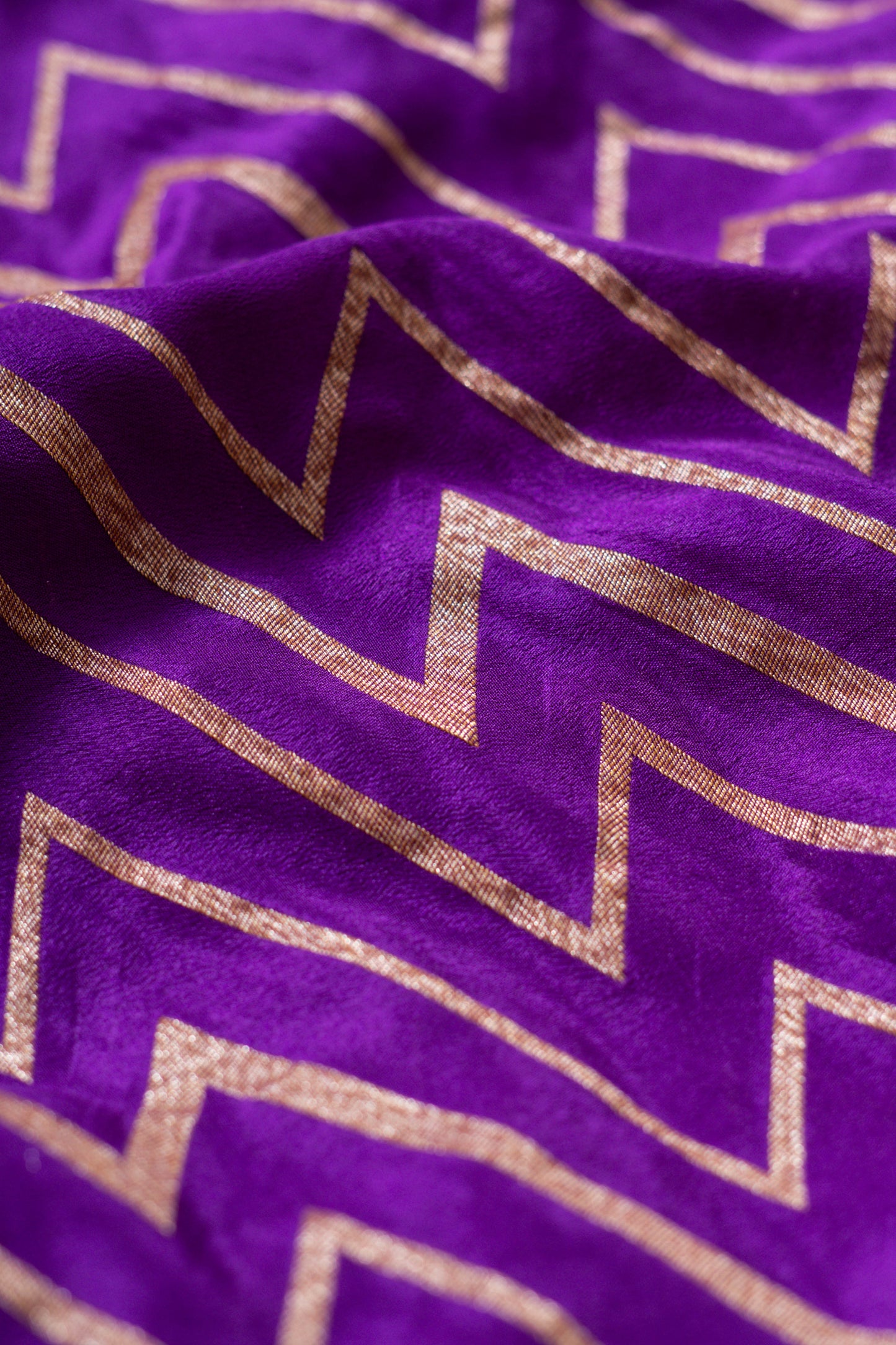 Purple Banarasee Handwoven Saree