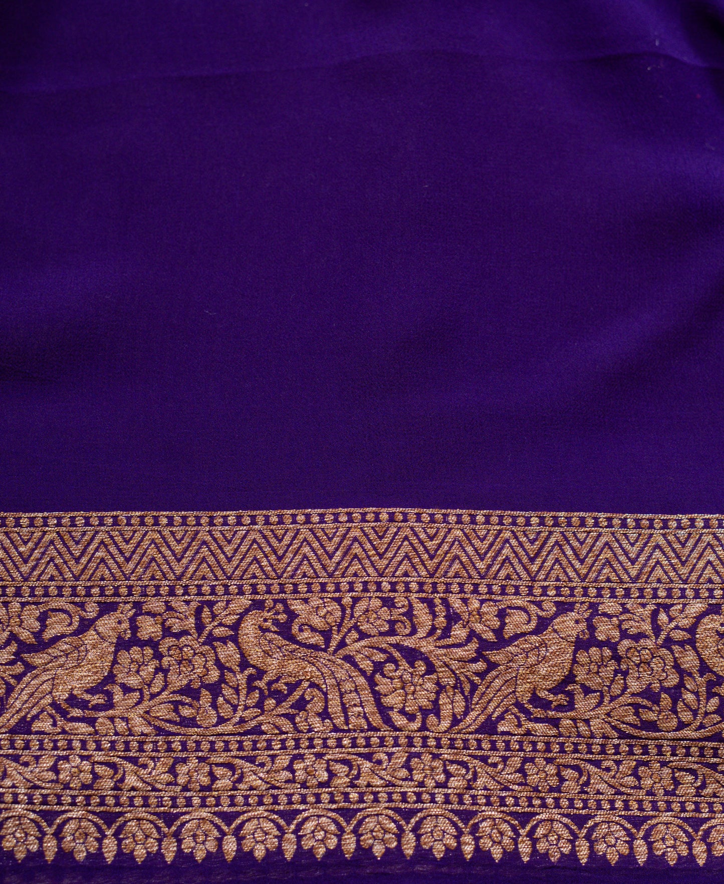 Black Khaddi Georgette Banarasi Saree