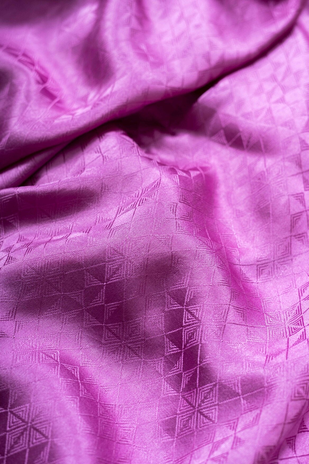 Lavender Mashru Satin Handwoven Banarasee Saree