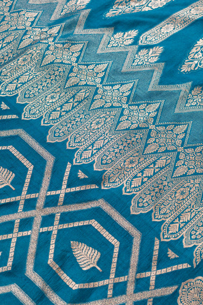 Pink Organza Handwoven Banaras Saree