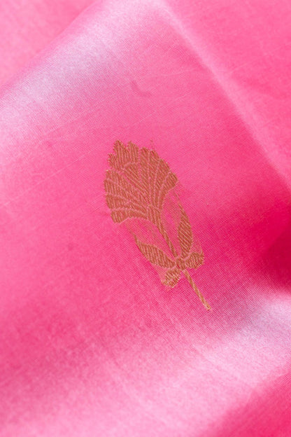 Pink Organza Silk Handwoven Banaras Saree