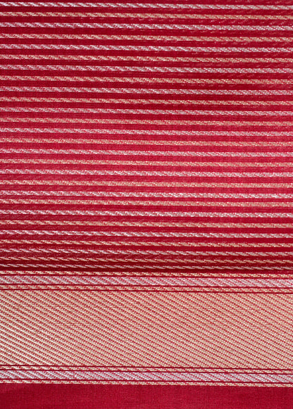 Brown Organza Handwoven Banaras Saree