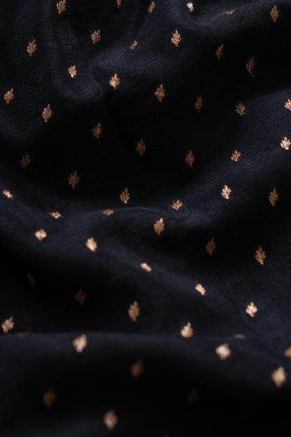 Black Banarasee Handwoven Saree