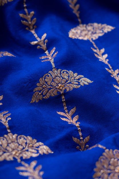 White Banarasee Handwoven Saree