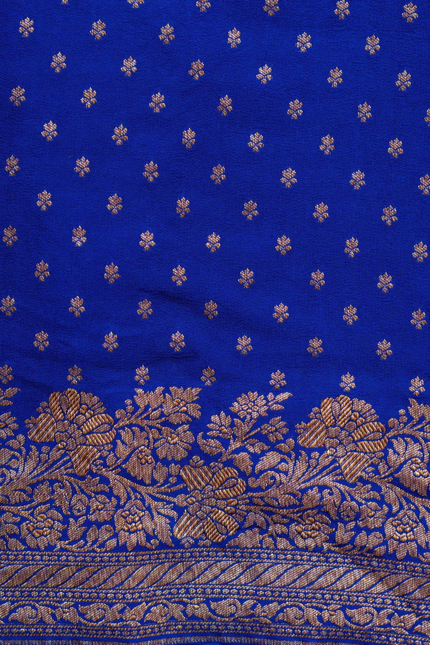 White Banarasee Handwoven Saree