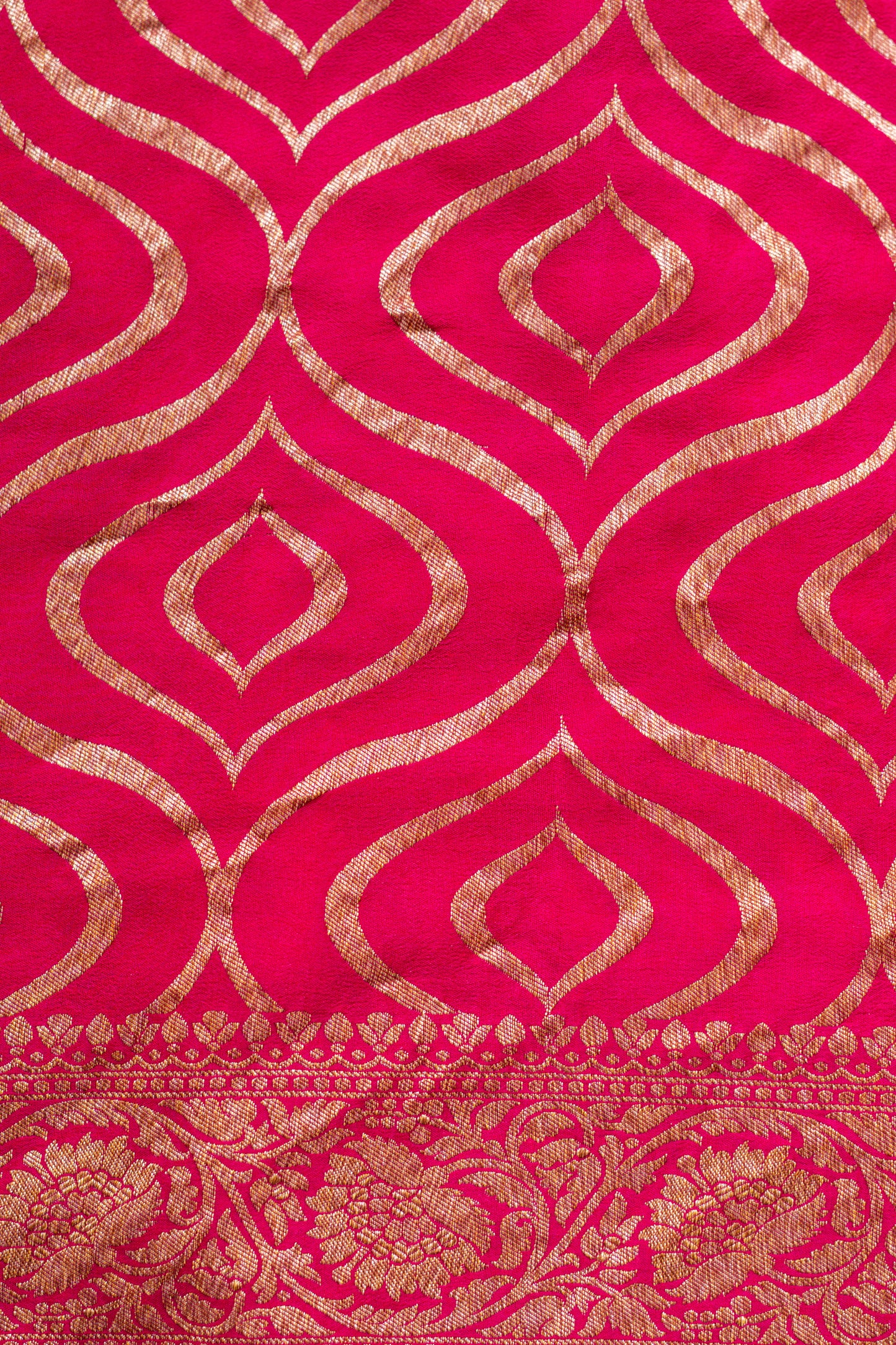 Bottle Green Banarasee Handwoven Saree