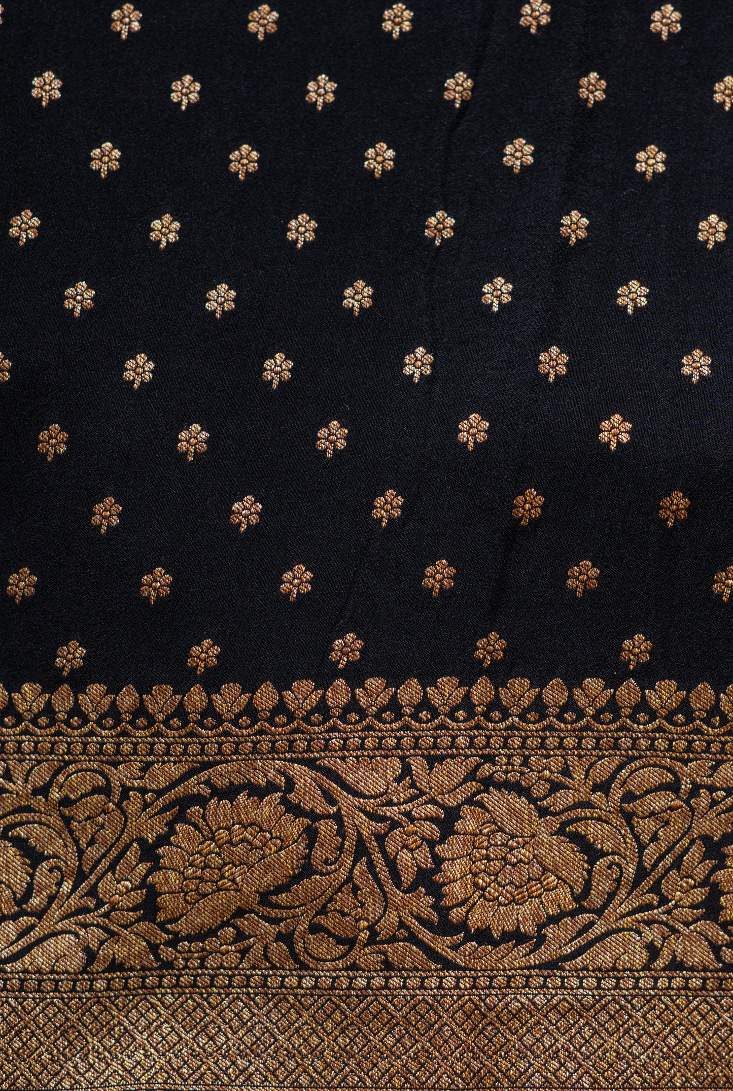 Black Banarasee Handwoven Saree