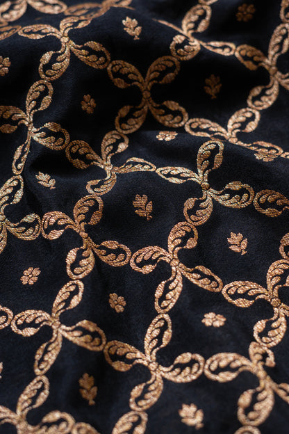 Black Banarasee Handwoven Saree