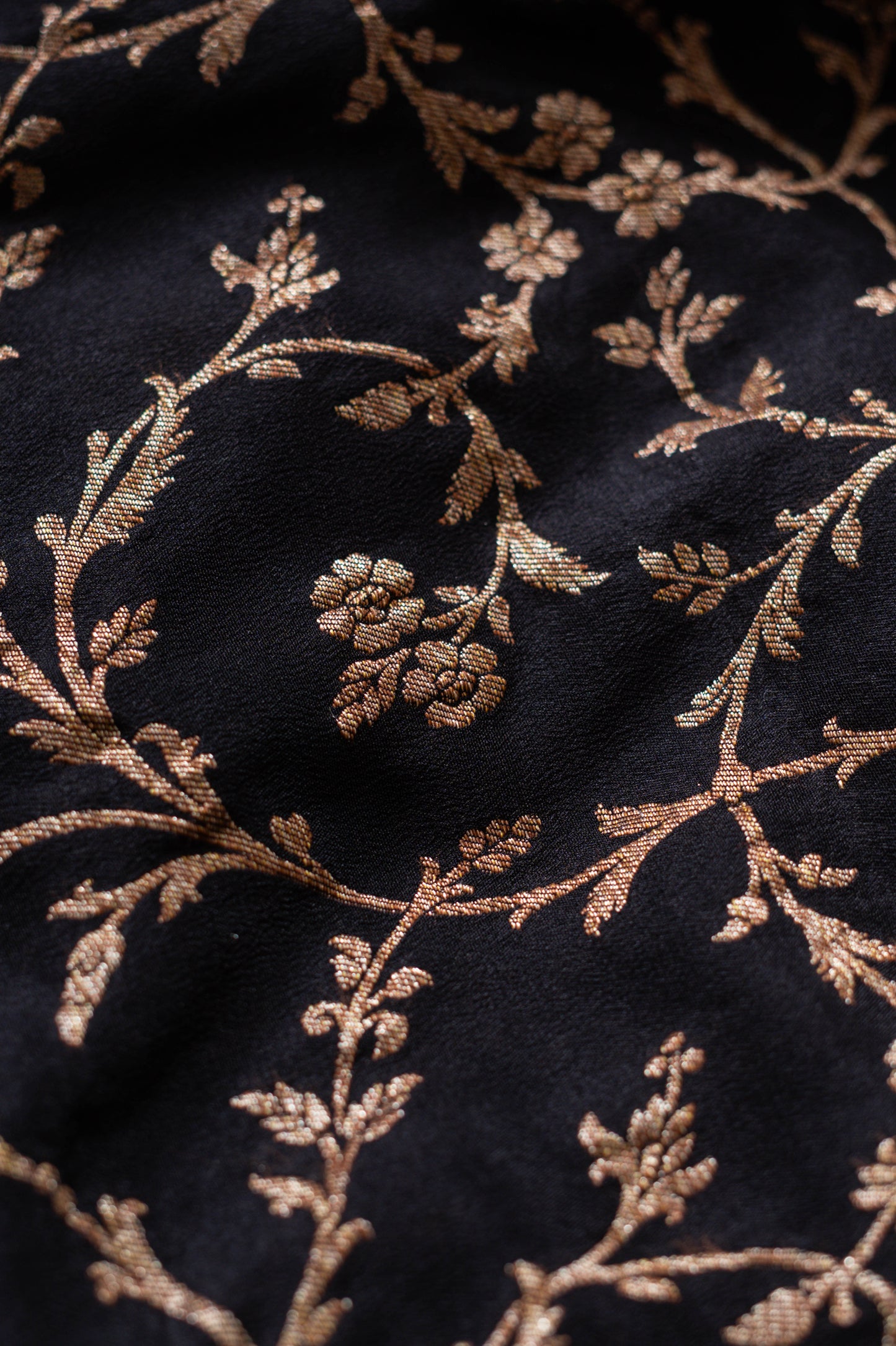 Black Banarasee Handwoven Saree