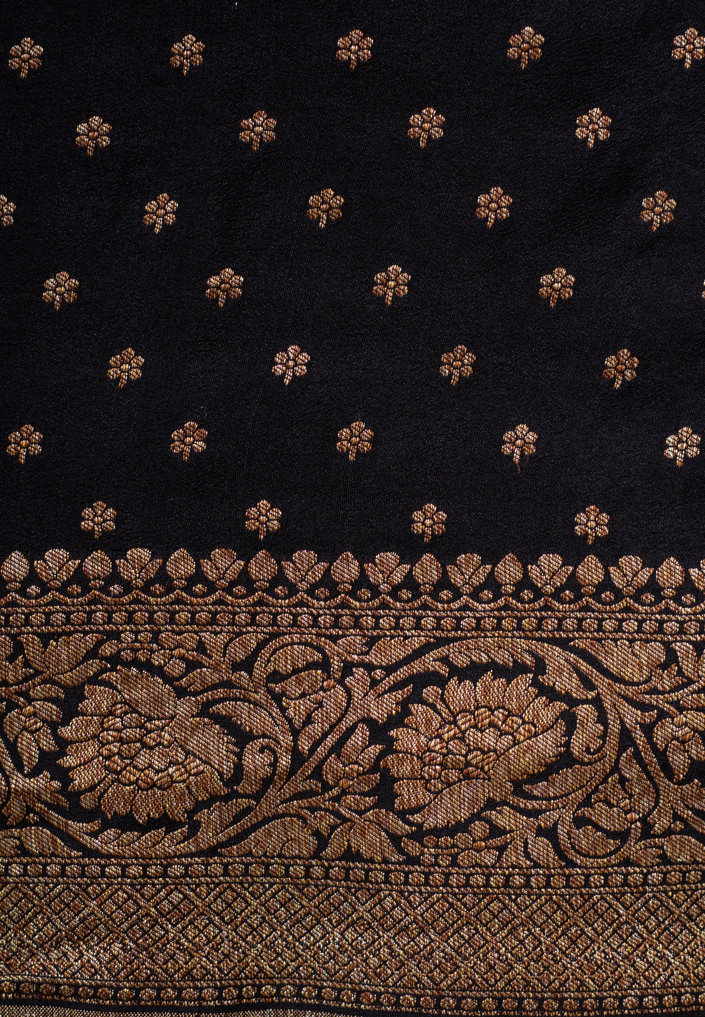Black Banarasee Handwoven Saree