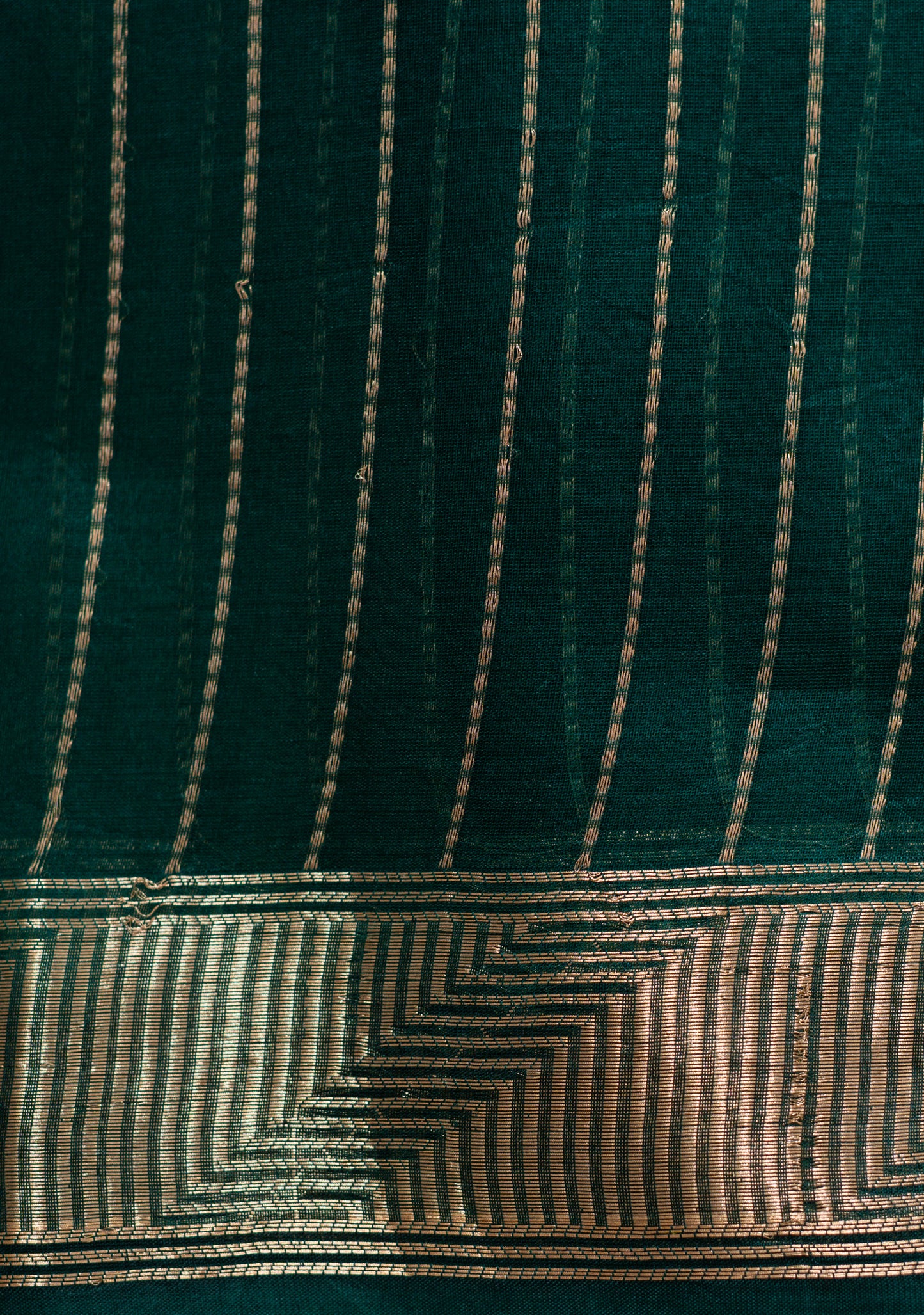 Electric Blue Organza Handwoven Banaras Saree