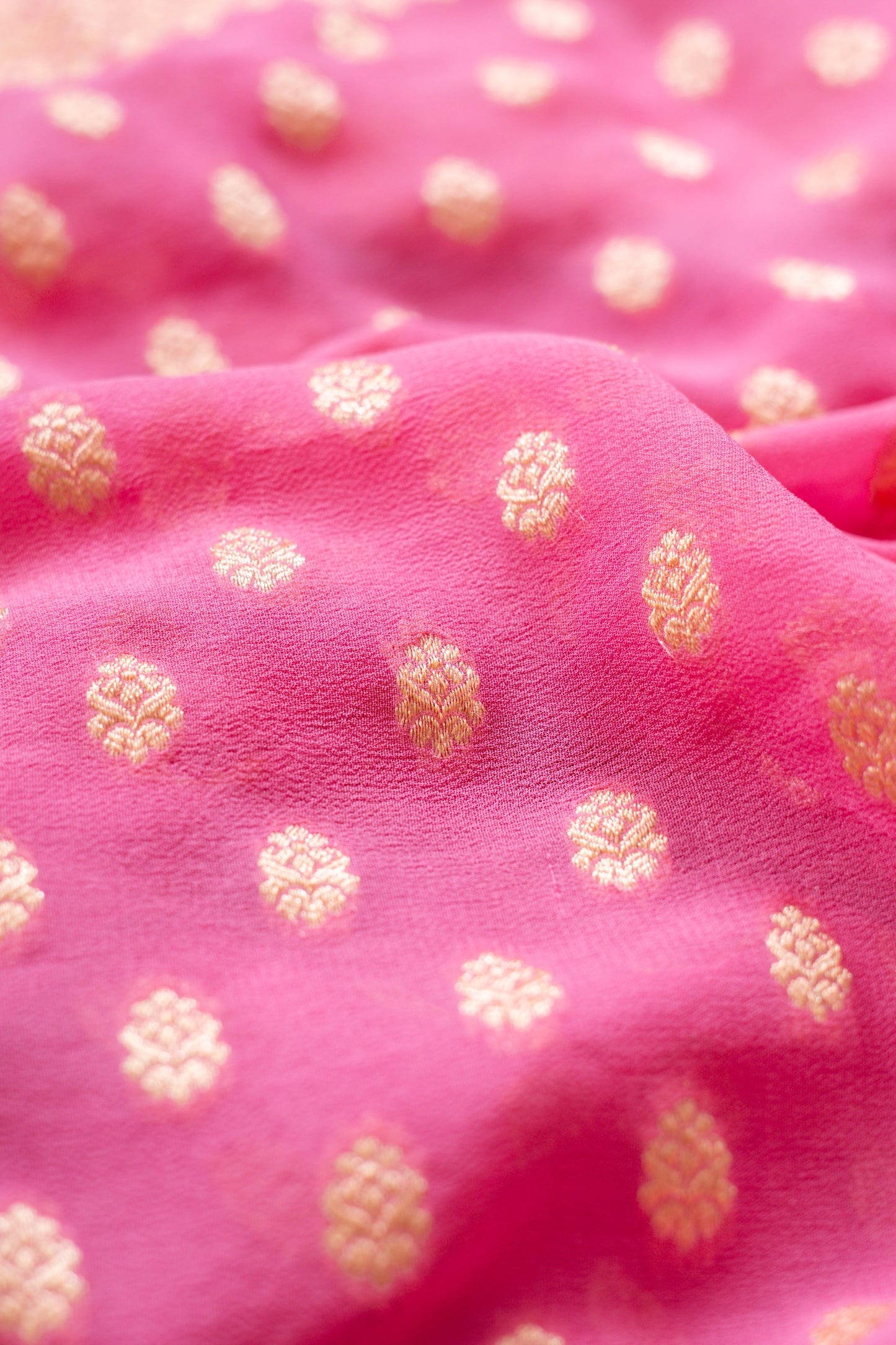 Pink Khaddi Georgette Banarasi Saree