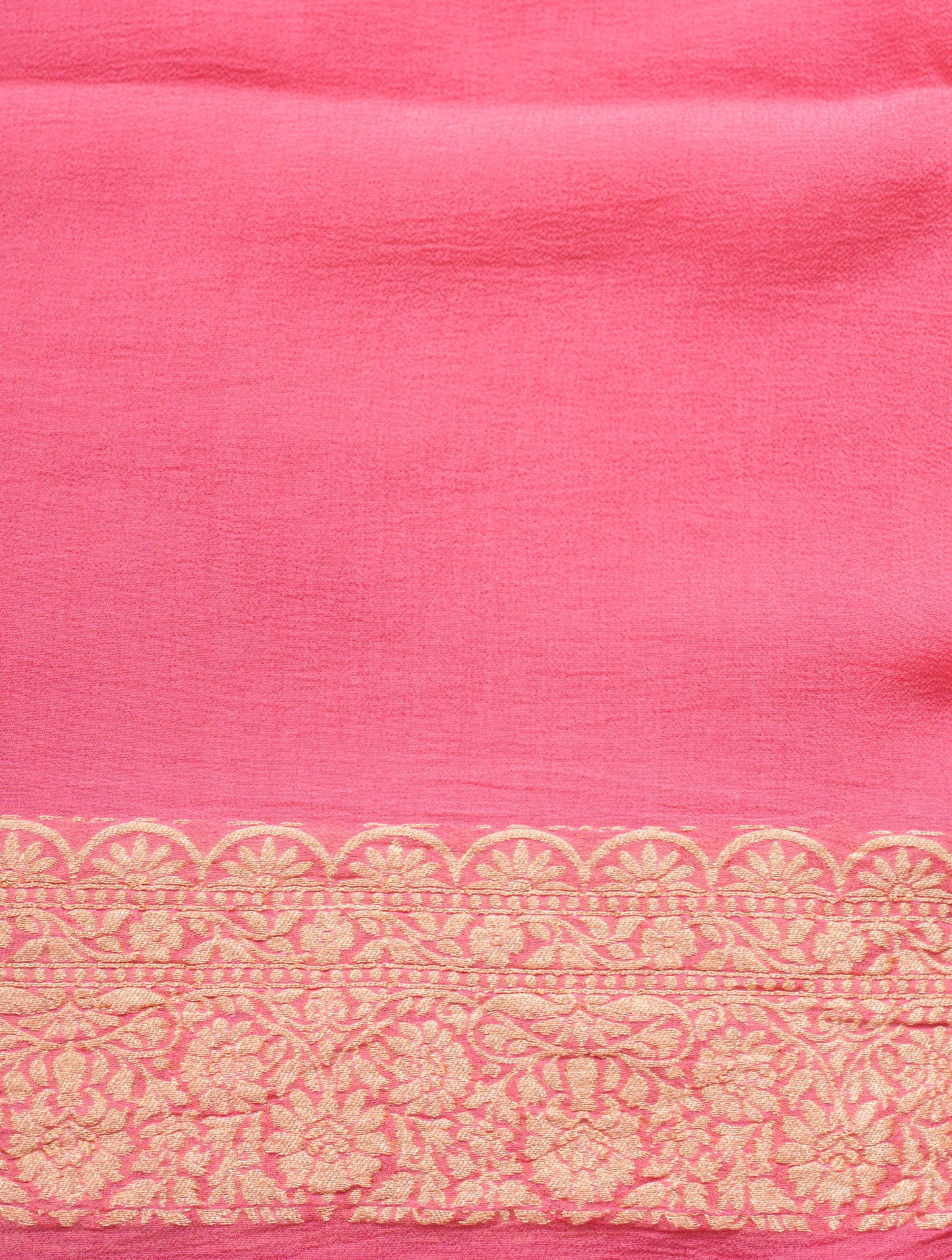 Pink Khaddi Georgette Banarasi Saree