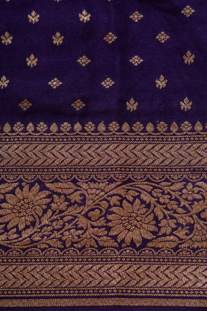 Dhani Green Crepe Silk Banarasee Saree