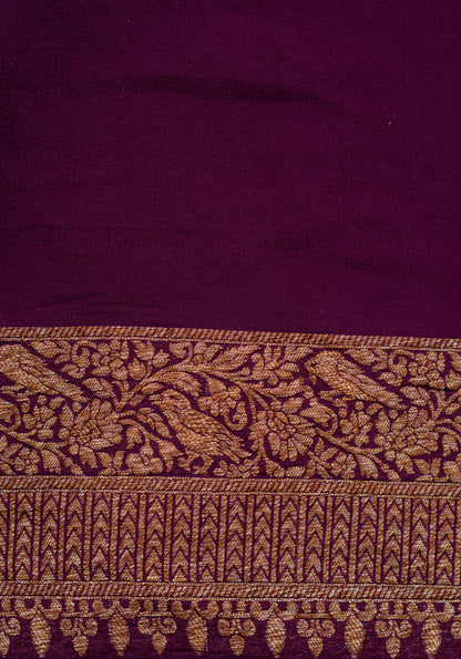 Black Khaddi Georgette Banarasi Saree